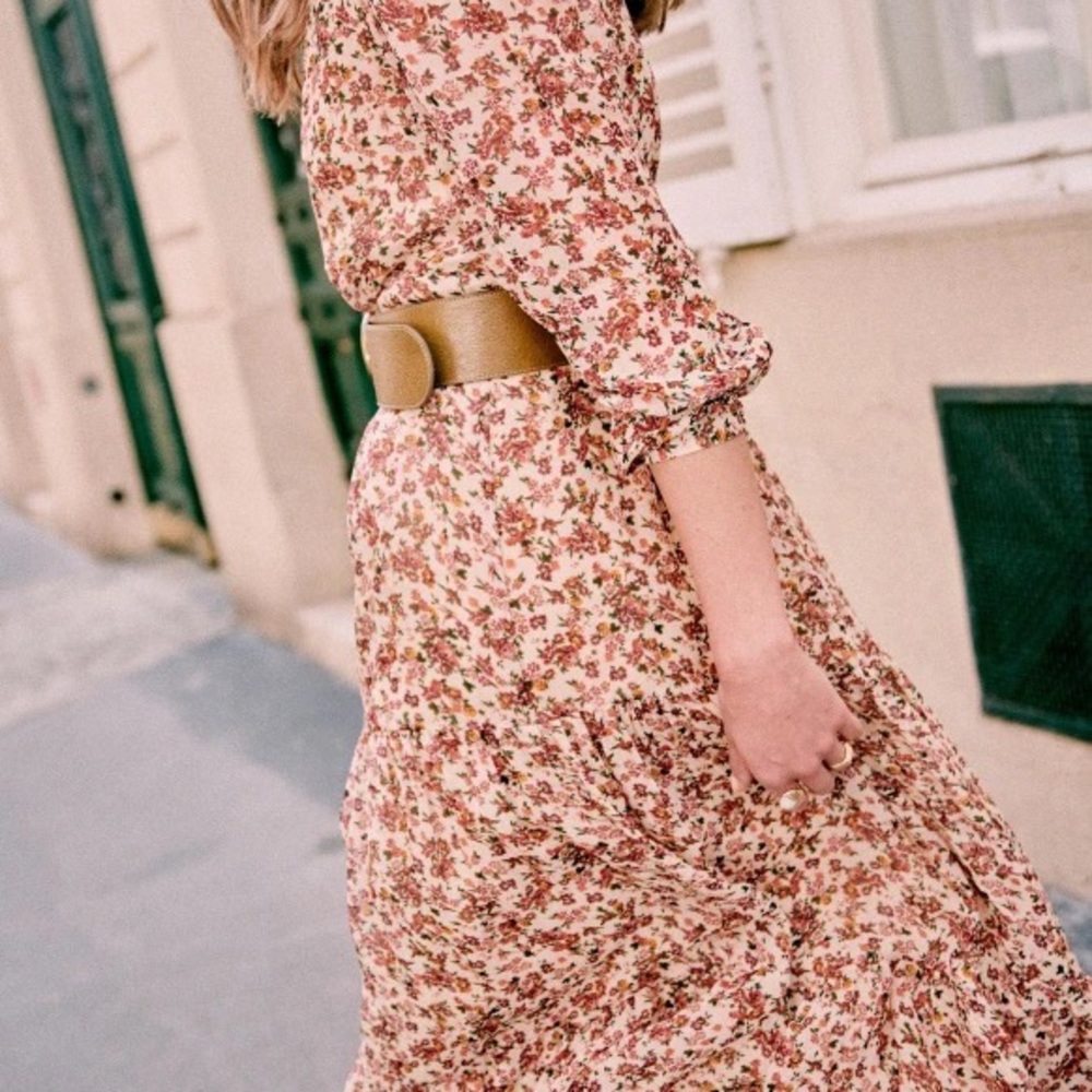 NWT Sezane Alana Dress Sz34 Printed Bouquet